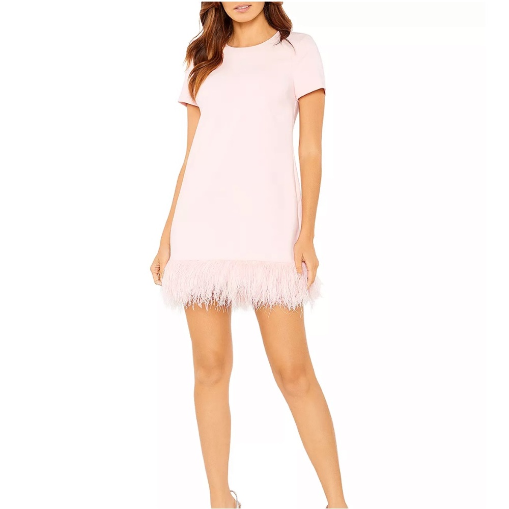 Likely Marullo Feather trim dress